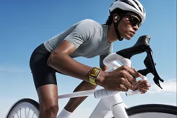 Cyclist riding outdoors