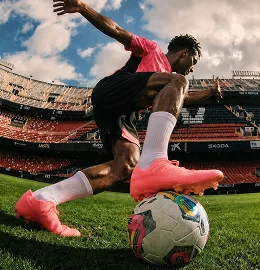 Football player on the pitch
